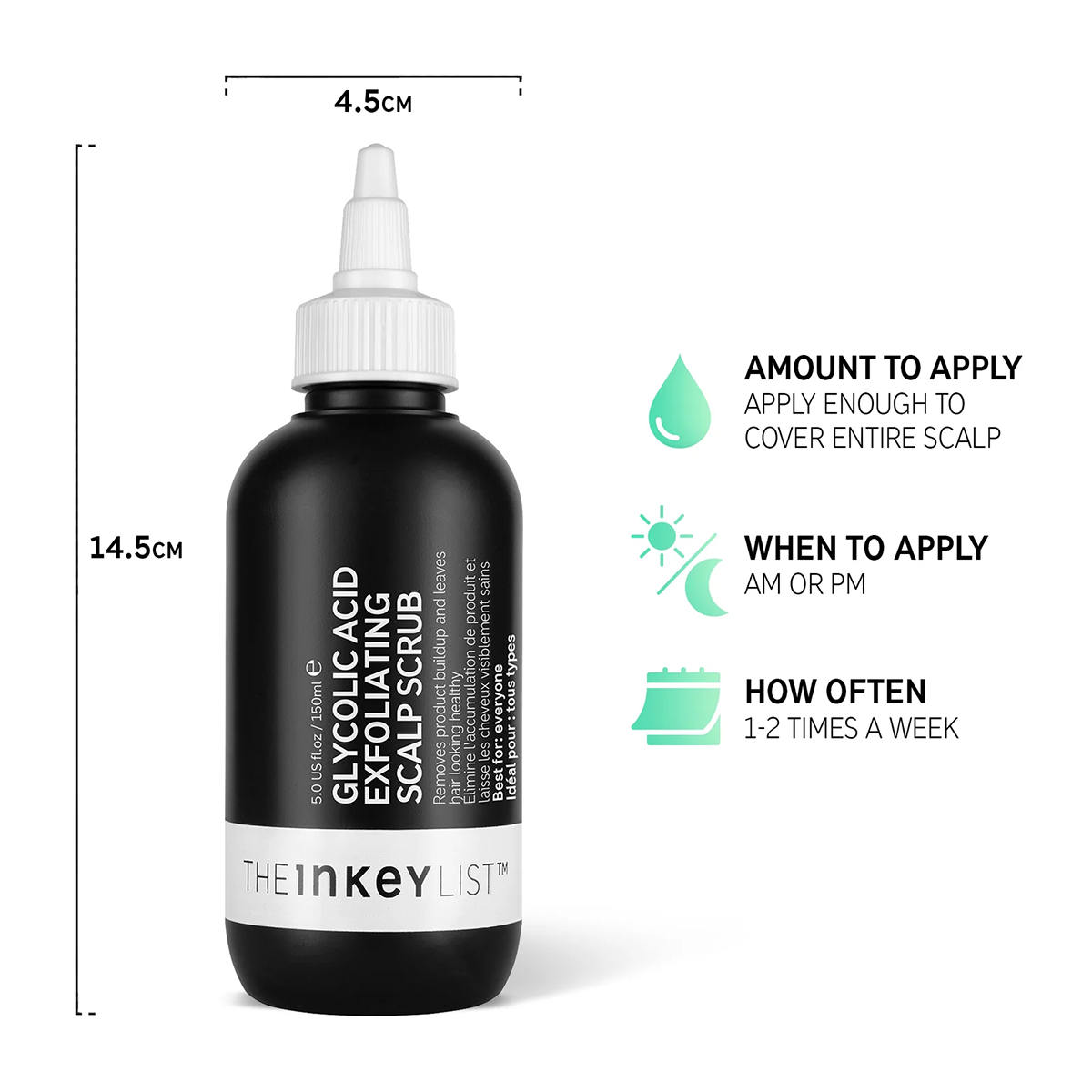 The INKEY List - Glycolic Acid Exfoliating Scalp Scrub Fantastic Look Albania Tirana