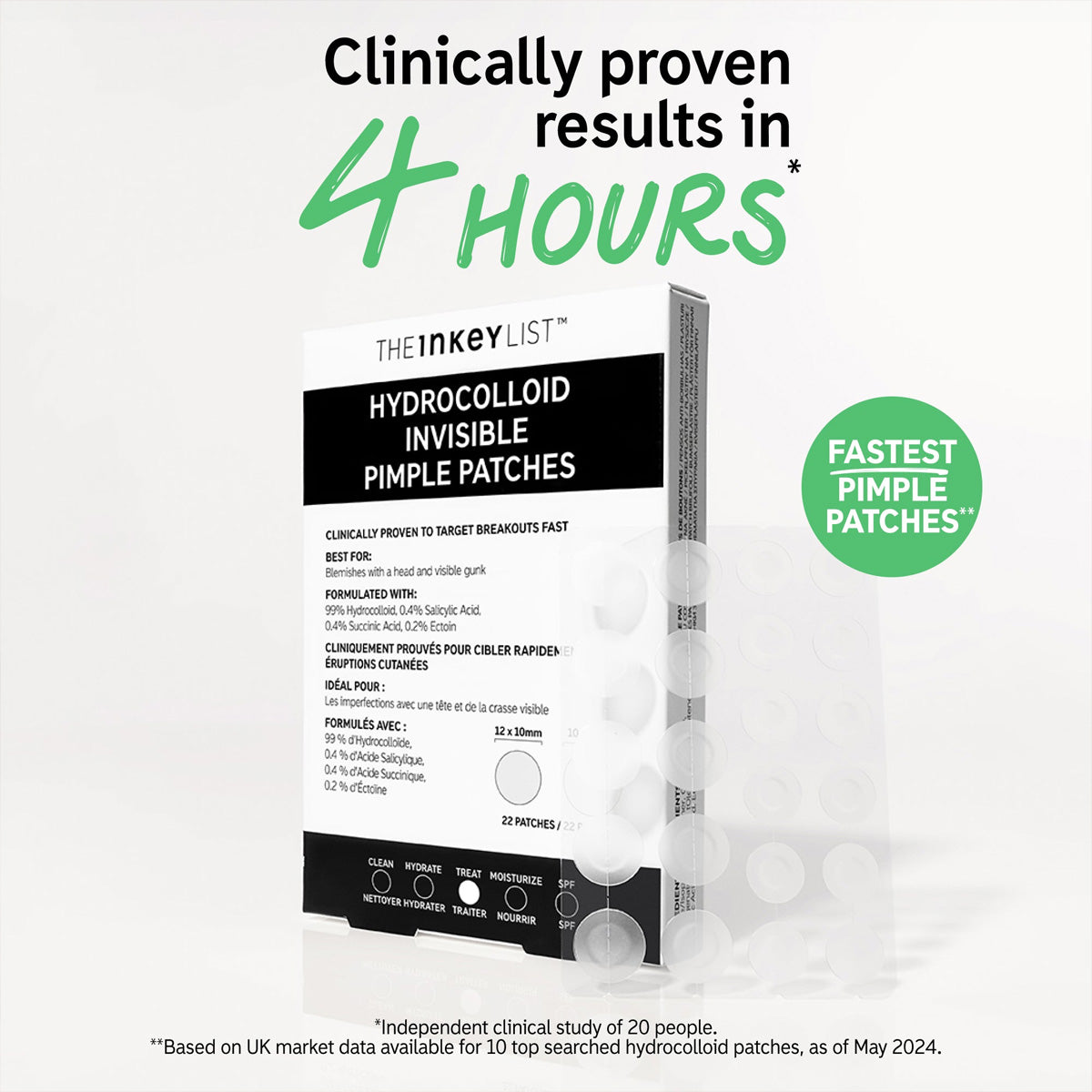 The Inkey List - Hydrocolloid Invisible Pimple Patches Fantastic Look Albania Tirana