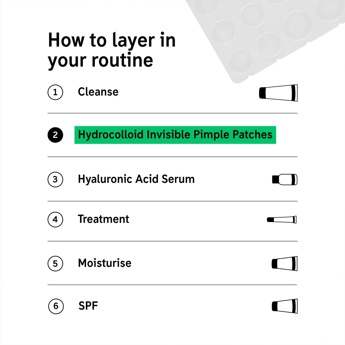 The Inkey List - Hydrocolloid Invisible Pimple Patches Fantastic Look Albania Tirana