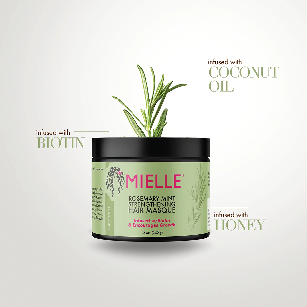 MIELLE - Rosemary Mint Strengthening Hair Masque Fantastic Look Albania Tirana